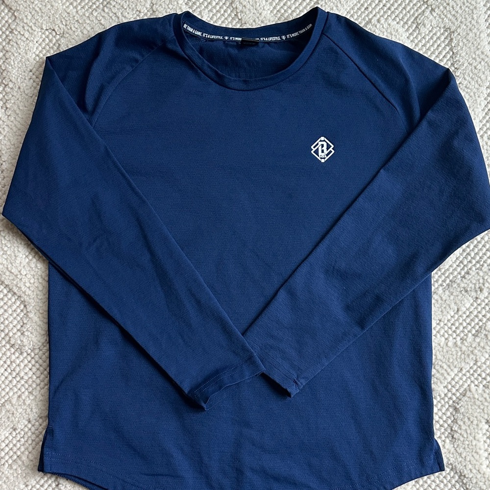 Baseball lifestyle 101 youth large Navy Long Sleeve Kids Tee